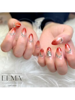 エルマネイル(ELMA nail)/付け放題パーツでキラキラ