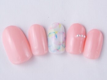 ネイルサロン ドレリッチ 大宮店(drerich)/たらしこみシンプル