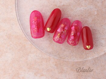 ネイルサロン ブランロール 白金店(Nail Salon Blanl'or)/ラブリーバレンタインネイル
