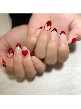 アリー ネイル スタジオ(Ary nail studio)/ハートフレンチ