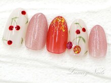 ラグジュアリー ネイルズ(Luxury Nails)/大人ガーリー＊チェリーNail