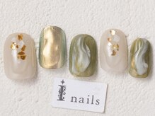アイネイルズ 渋谷店(I nails)/とろみニュアンスミラー