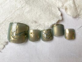 ミラーぷっくりゴールド¥9200