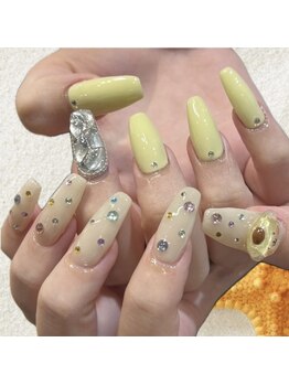 アヤネイルズ アンド アイラッシュ(AYA NAILZ.＆Eyelash)/ポムポムプリンネイル