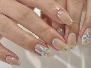 アイネイルズ 渋谷店(I nails)/【Karin.m】ぷっくりリボン