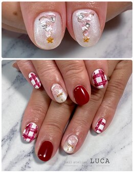 ネイルアトリエルカ(nail atelier LUCA)/M-936 大人クリスマスネイル