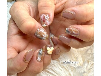 インクネイルとフラワー