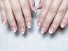 【Office　Nail】クリアベース　フレンチ/カラグラ 