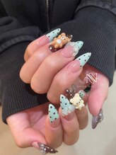 アンナネイル(ANNA Nail)/ドットフレンチネイル