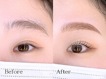 ミーナ 鍋島店(mina)/アイブロウWAX＋まつ毛パーマ上