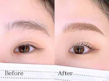 ミーナ 鍋島店(mina)/アイブロウWAX＋まつ毛パーマ上