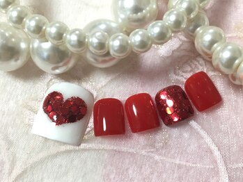 ビューティーネイルサロン クリアーズ(Clears)/ハートフットネイル