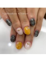ネイルサロン クール(Nailsalon Coeur)/チェックネイル