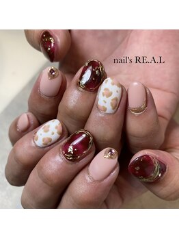 ネイルズリアル(nail's REAL)/レオパードネイル