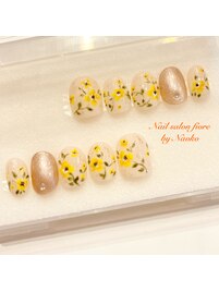 秋の金木犀♪ネイルチップ