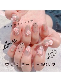 大人ガーリーネイル♪