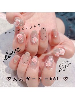 バニーアイズ 博多店(Bunny eyes)/大人ガーリーネイル♪