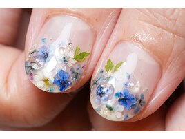 紫陽花ネイル1