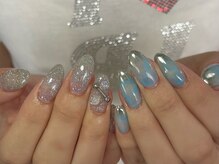 マウムネイル(maeum nail)/水色マーブル