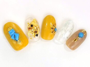 ネイルサロン ドレリッチ 大宮店(drerich)/【6990】秋カラーエスニック