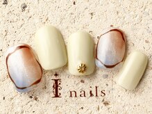 アイネイルズ 町田店(I nails)/もやっと囲みラインアート7480円