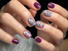 ネイルサロン プール ヴー(Nail Salon Pour Vous)/【定期】ツイードネイル