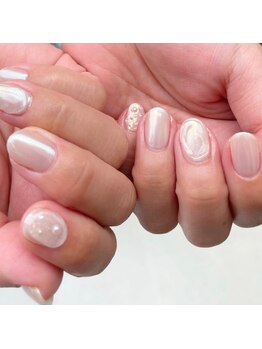 夏ニュアンスネイル