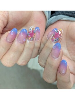 ネイルパキラ(nail pachira)/押し花ネイル