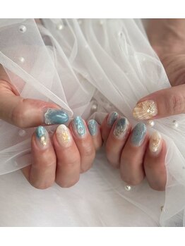 サンカリネイル バイ ヴァラ イオンモール新居浜店(sankari nail by VALLA)/韓国発VALLANAILマーメイド
