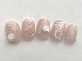 ピンクバラリボン9980円