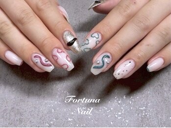 フォルトゥナネイル(FortunaNail)の写真/【手軽にアートが楽しめる!】豊富なデザインで貴方の指先に合う仕上がりをご提案!ネイルから彩ある日常に♪
