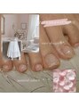 トゥルーネイル アンド アイ 町田店(TRU NAIL & EYE) レース×ピンクベージュ大人フットネイル♪7,500円~