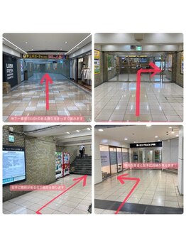 ロレインブロウ 岡山駅前店/道案内1