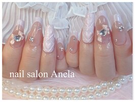 ハートのキルティングネイル