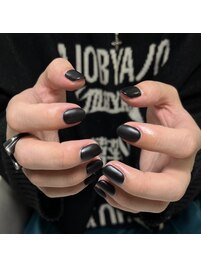 ブラックマットネイル