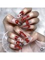ネイルサロンアンドスクール クリシュナ(nail salon & school Krishna) セルフネイルの中でも特にお気に入りだったバレンタインネイル♪