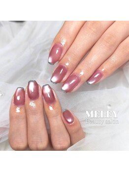 ミレイ(Meley)の写真/シンプルこそ可愛い☆ワンカラーは爪のフォルムとカラーの乗せ方が命。カラーを混ぜてお好みに合わせます♪