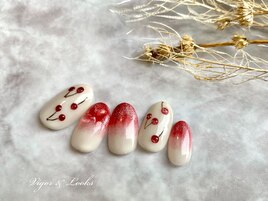 さくらんぼ　フルーツネイル