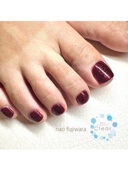 クリアー 日本橋小伝馬町(Clear)/ギラリなフットネイル