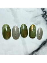 ネイルブレイク リリア(Nail Break lilia)/【初回オフ無料】カーキネイル