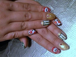 だるまと椿の和デザイン