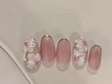 サロン アクセシブル(salon ACCESSIBLE)/春フラワーネイル