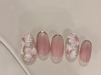サロン アクセシブル(salon ACCESSIBLE)/春フラワーネイル