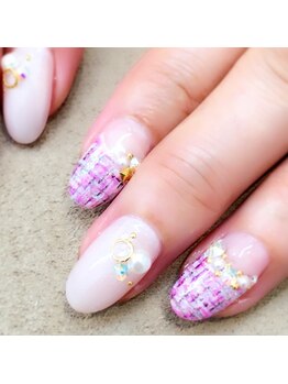 ■Artコース■ツイードネイル♪