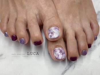 ネイルアトリエルカ(nail atelier LUCA)/M-332 大人上品マーブルネイル