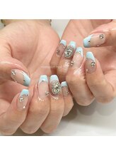 トータルビューティーローズ(Rose)/パステルブルーフレンチ
