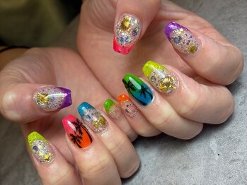 夏ネイル/フレンチネイル