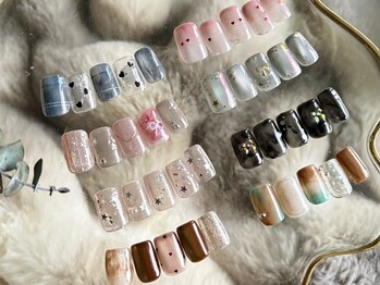 リアネイル(Rianail)の写真/定額designで毎月可愛いをお届け◎毎月変わるサンプル×カラー変更で自分史上最高の指先に♪