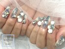 【夏のブルーネイル】バラ♪