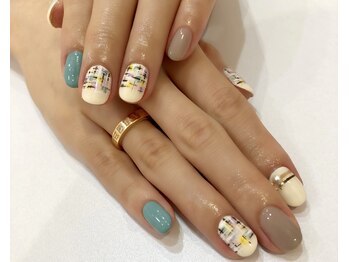 アイラッシュネイルサロン セシルビー(SECILB)/ツィード柄ネイル 75分コース